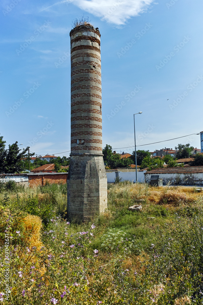 Obraz premium Ruins of building from period of Ottoman Empire in city of Edirne, Turkey