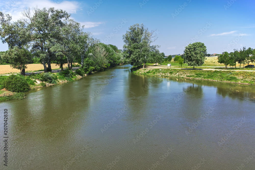 Landscape of Tunca River in city of Edirne, East Thrace, Turkey Landscape of Tunca River in city of Edirne, East Thrace, Turkey