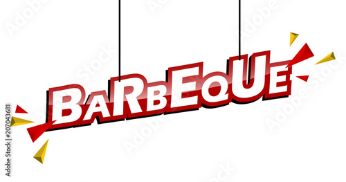 red and yellow tag barbeque