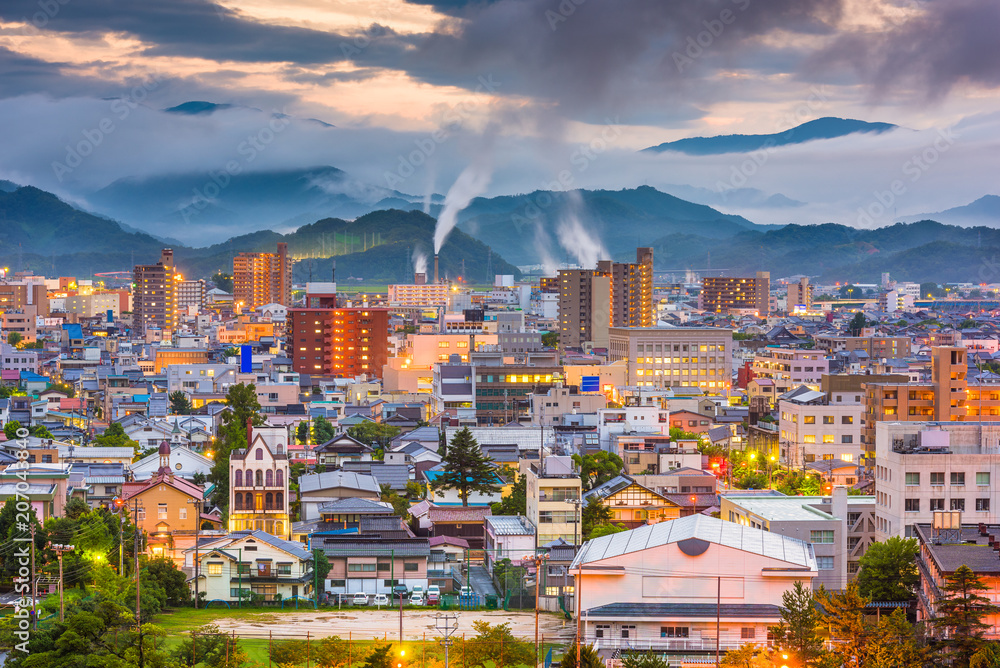 Obraz premium Tottori, Japan Skyline