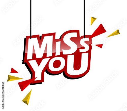 red and yellow tag miss you
