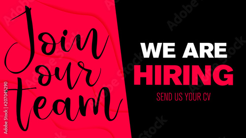 We are Hiring Poster or Banner Design