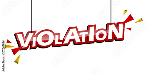 red and yellow tag violation