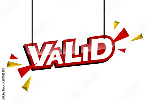red and yellow tag valid