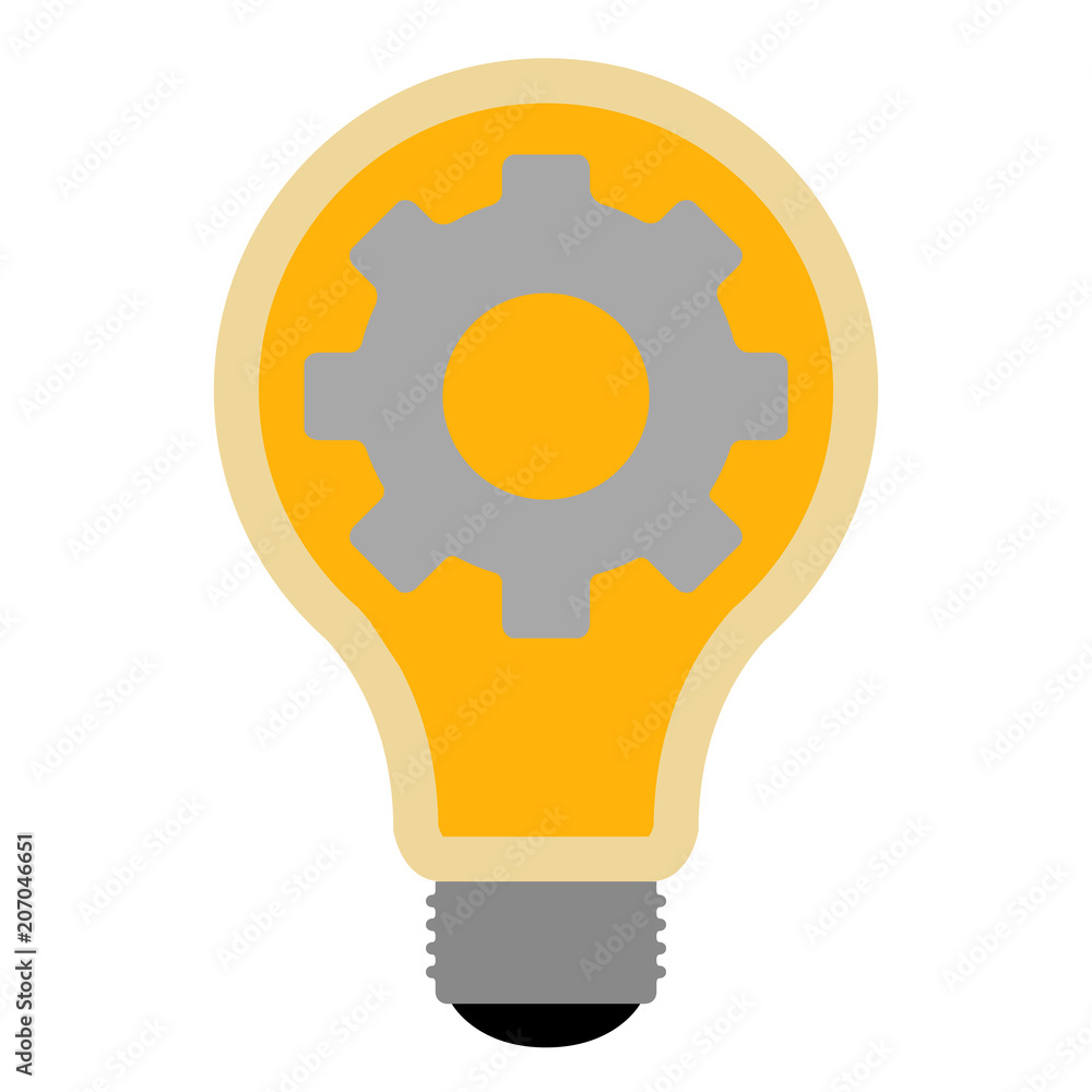Isolated lightbulb icon Isolated lightbulb icon