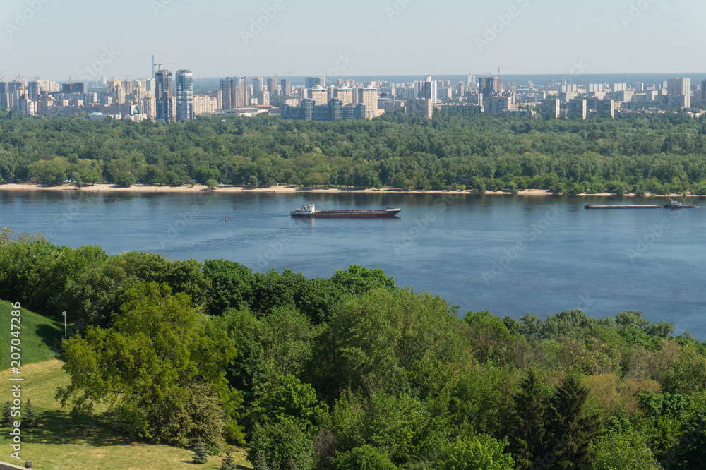 Kiev cityscape with high viewpoint