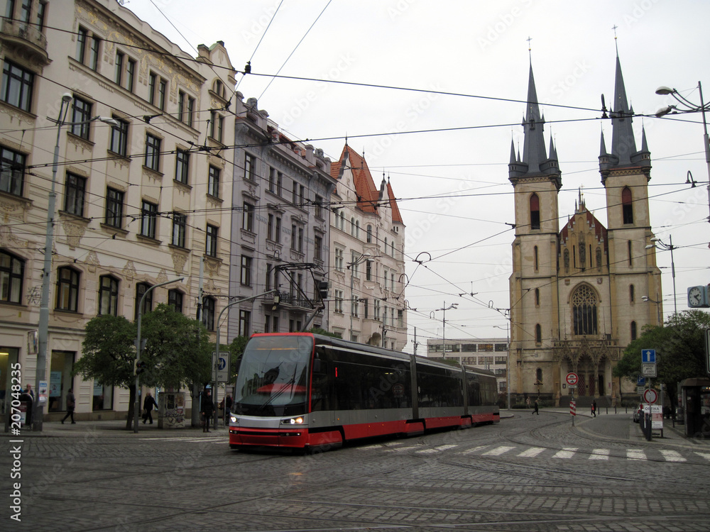Škoda tram in Praha