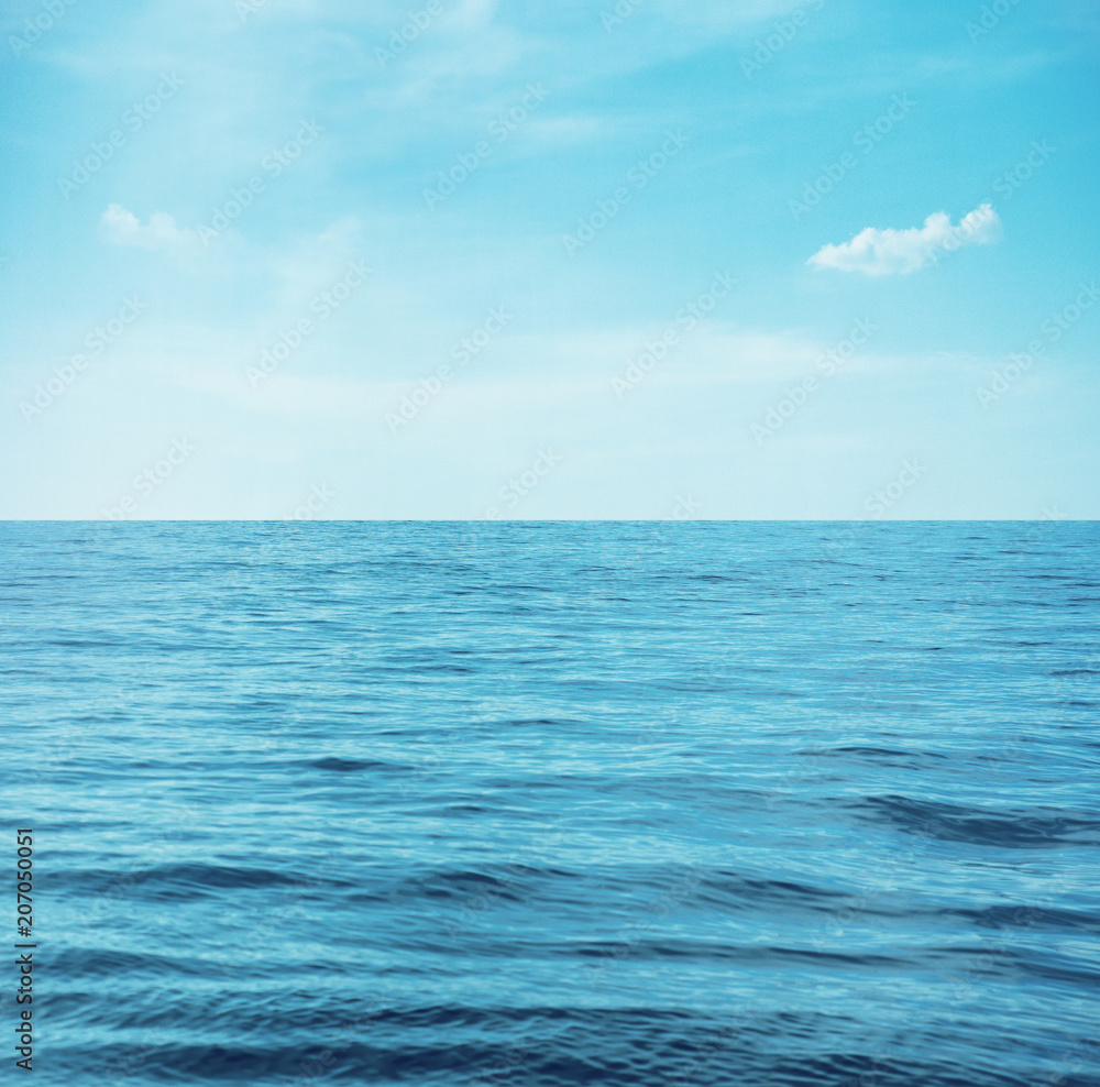 Calm sea with clear blue water Calm sea with clear blue water