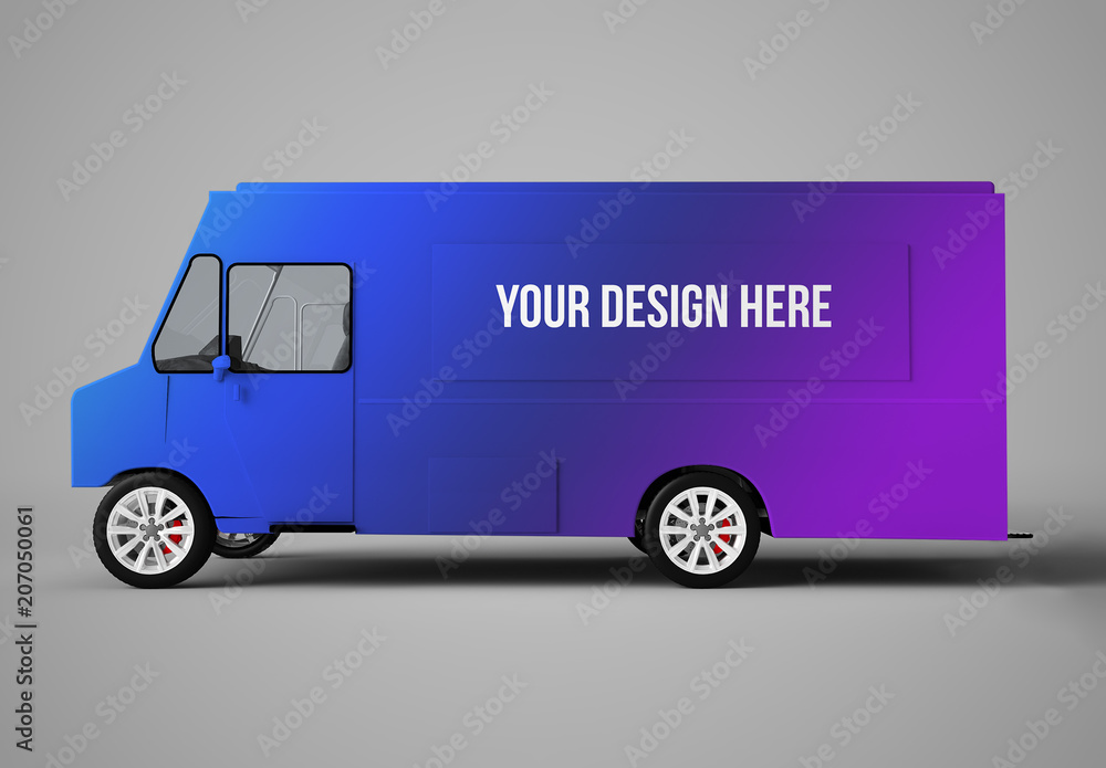Food Truck Mockup Stock Template Adobe Stock