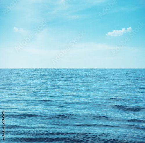 Calm sea with clear blue water
