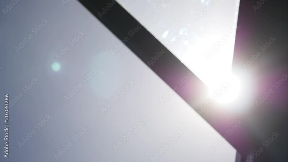 Sun rays light shines through the window Sun rays light shines through the window