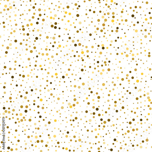 Golden glitter sparkle bubbles champagne particles stars on white background,happy new year holiday concept