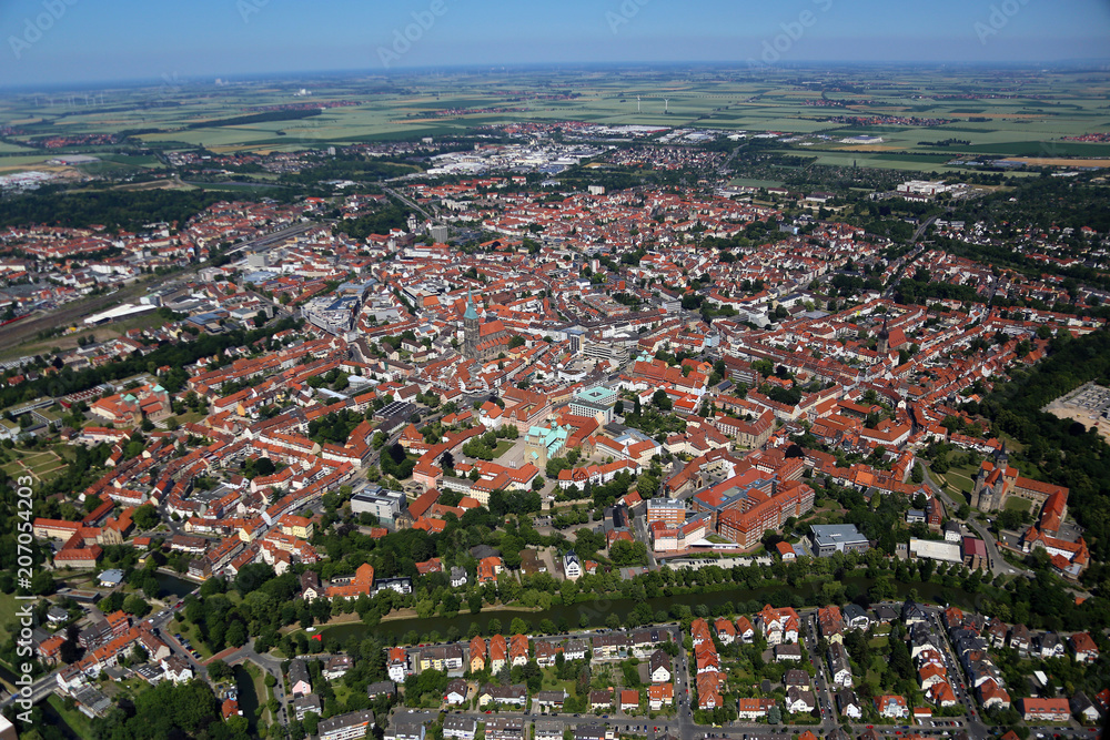 Obraz premium Hildesheim Luftbild