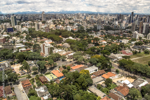 Skyline of Curitiba city in Parana State