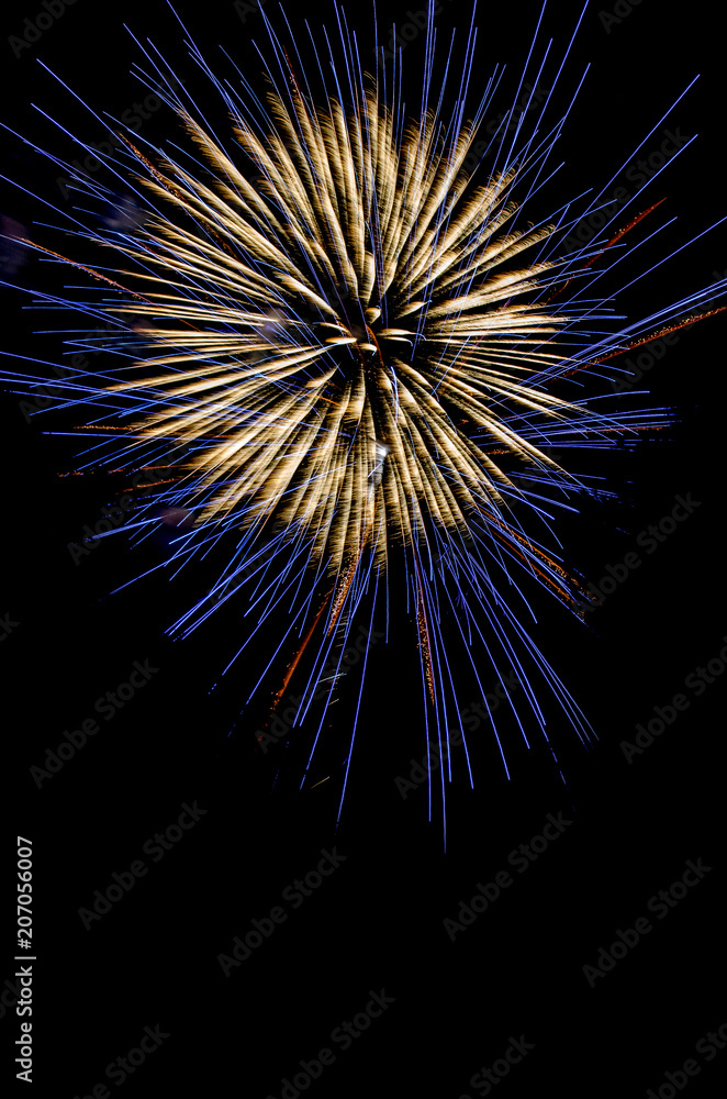 Exploding Fireworks in the night sky Exploding Fireworks in the night sky