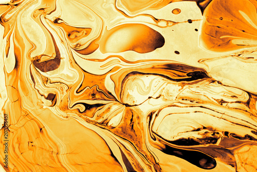 golden abstract of art wavy background
