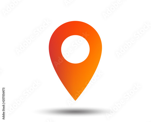 Free Download Map pointer icon. GPS location symbol. Blurred gradient design element. Vivid graphic flat icon. Vector - GFXLoad