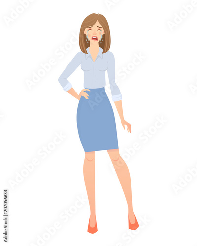 business woman isolated