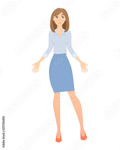 business woman isolated
