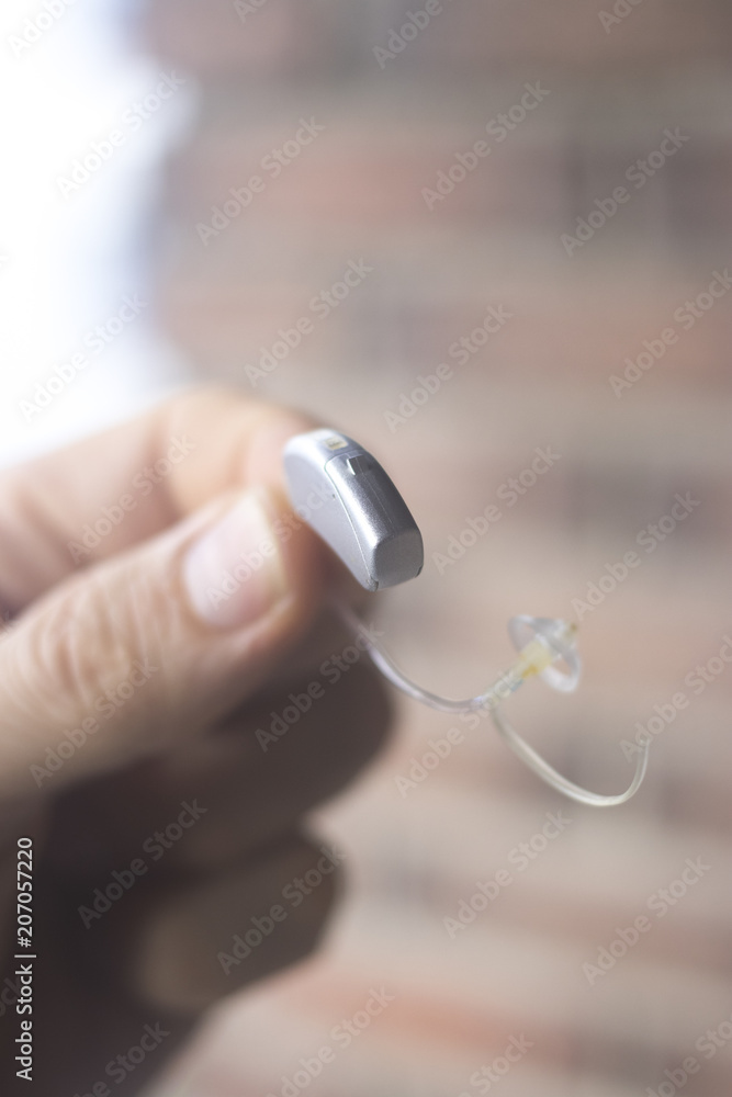 Fototapeta premium Modern digital hearing aid