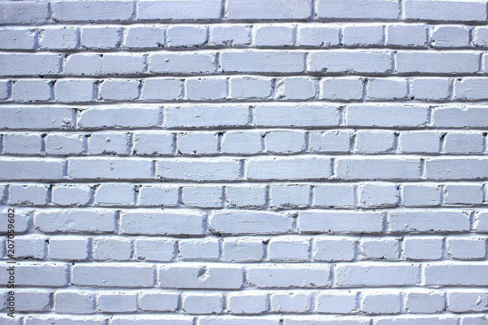 White brick wall. White brick wall.