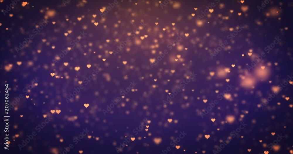 Loop moving orange heart icons Loop moving orange heart icons