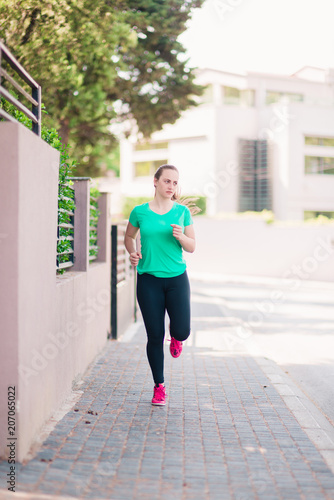 Sport fitness woman running