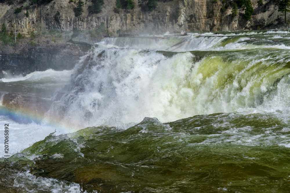 kootenai falls in spring runoff