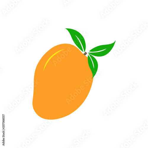Mango icon leaf 