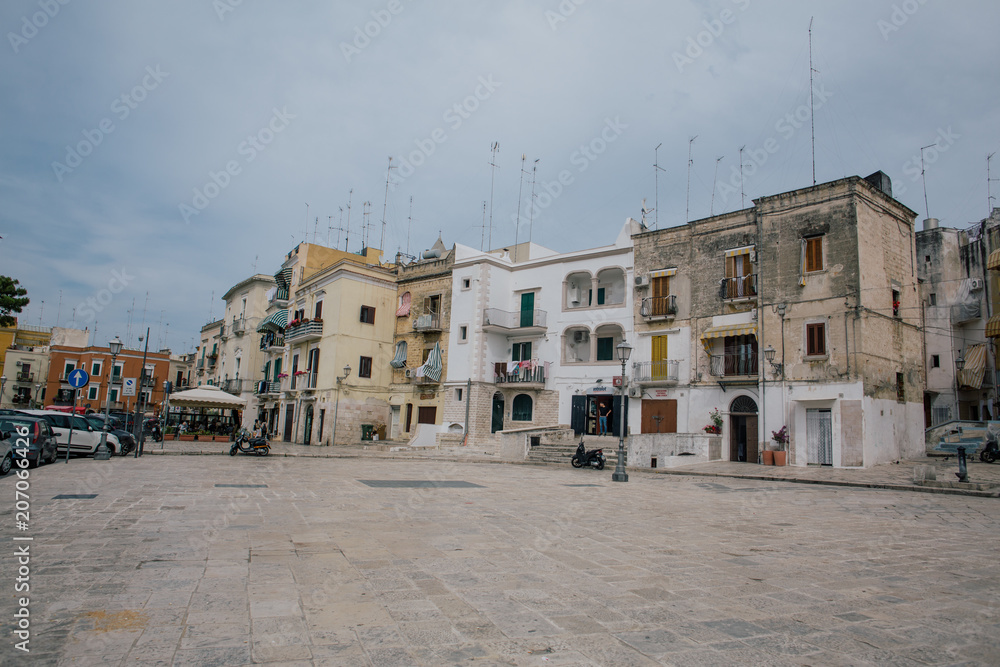 Bari Alupia city houses an old streets in Italy
