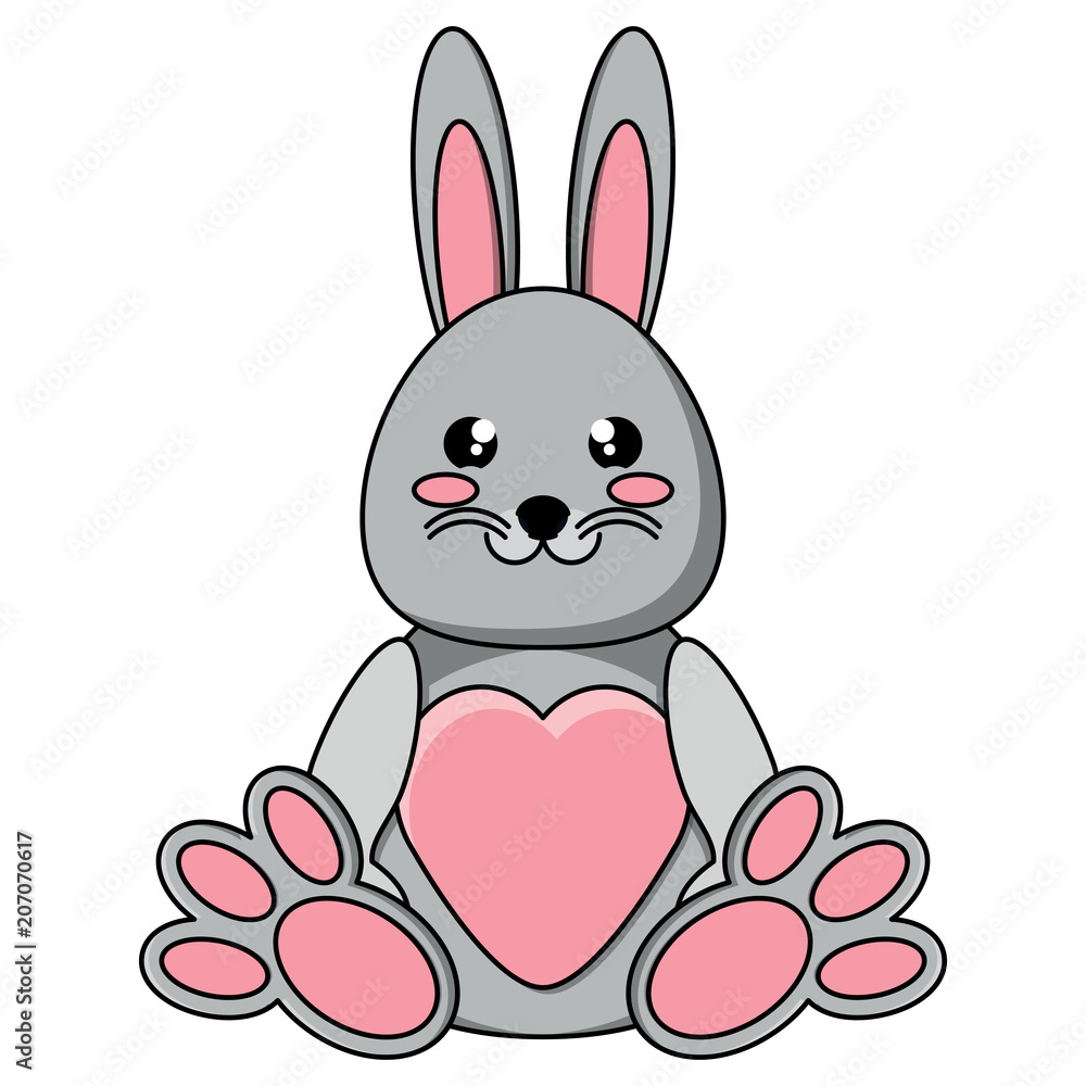 cute rabbit icon over white background, colorful design. vector illustration cute rabbit icon over white background, colorful design. vector illustration