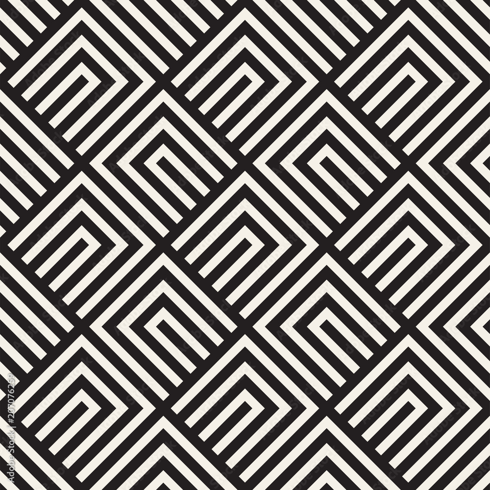 Vector seamless lines mosaic pattern. Modern stylish abstract texture. Repeating geometric tiles Vector seamless lines mosaic pattern. Modern stylish abstract texture. Repeating geometric tiles