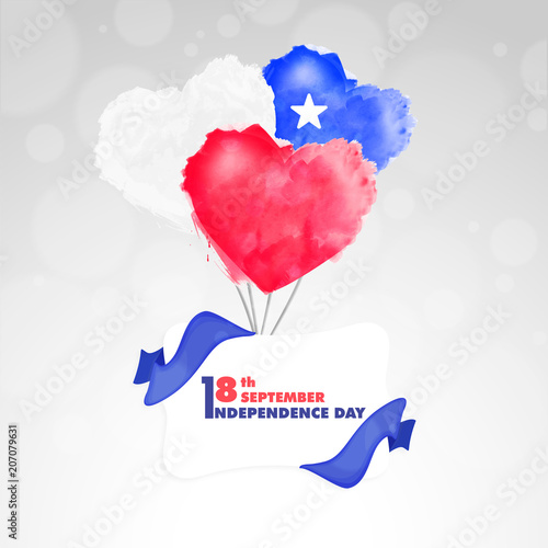 Independence Day of Chile Background Design.