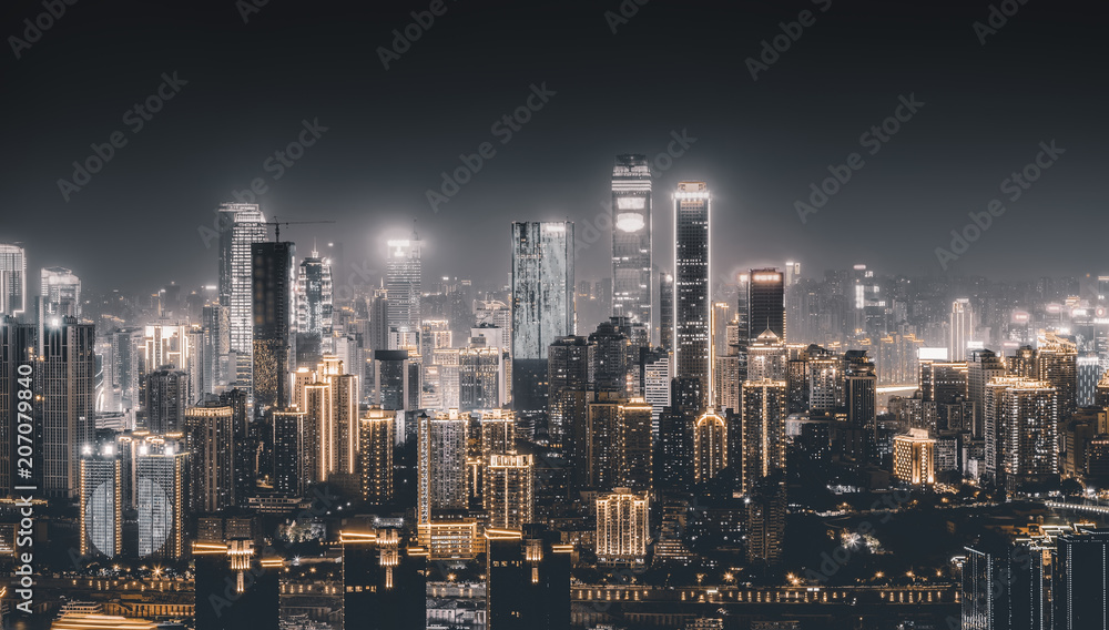 City night and skyline