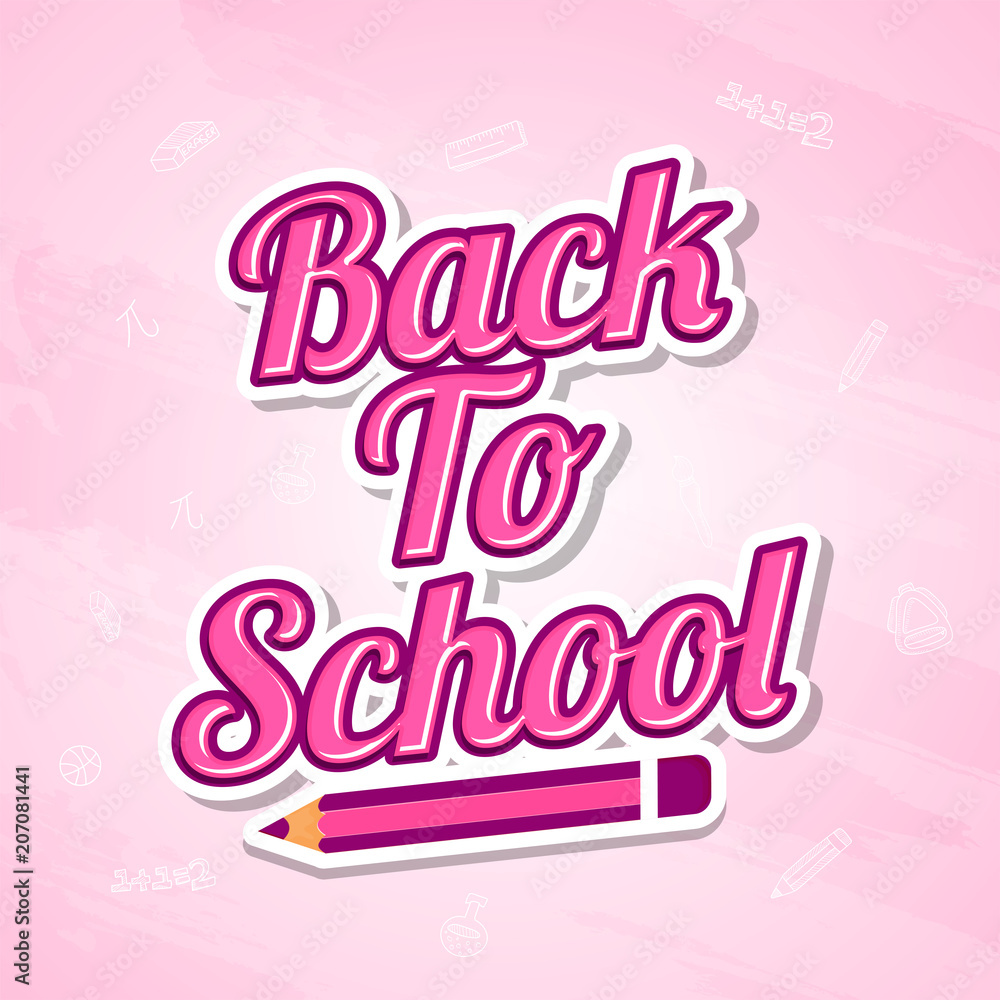 Back to School, Poster, or Banner Design.