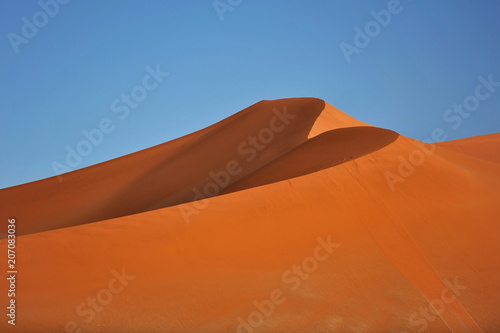 Namibia. Red dunes in the Namib Desert.