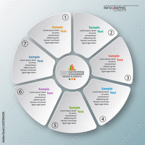 Abstract 3D Paper Infographics