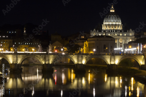 St. Peter's Basilica in the night