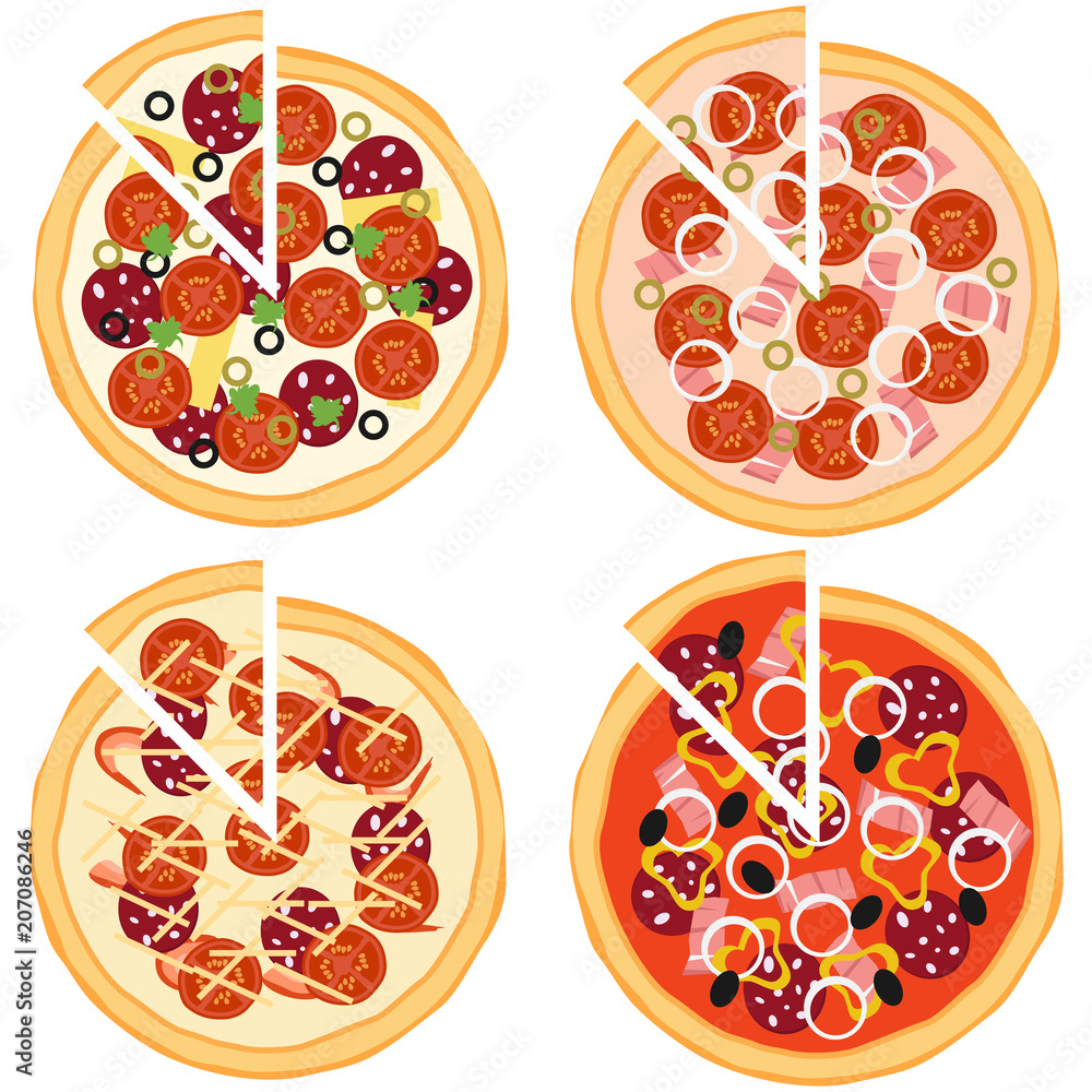 Pizza, ingredients of pizza. Pizza, ingredients of pizza.