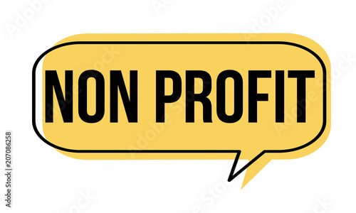 Non profit speech bubble