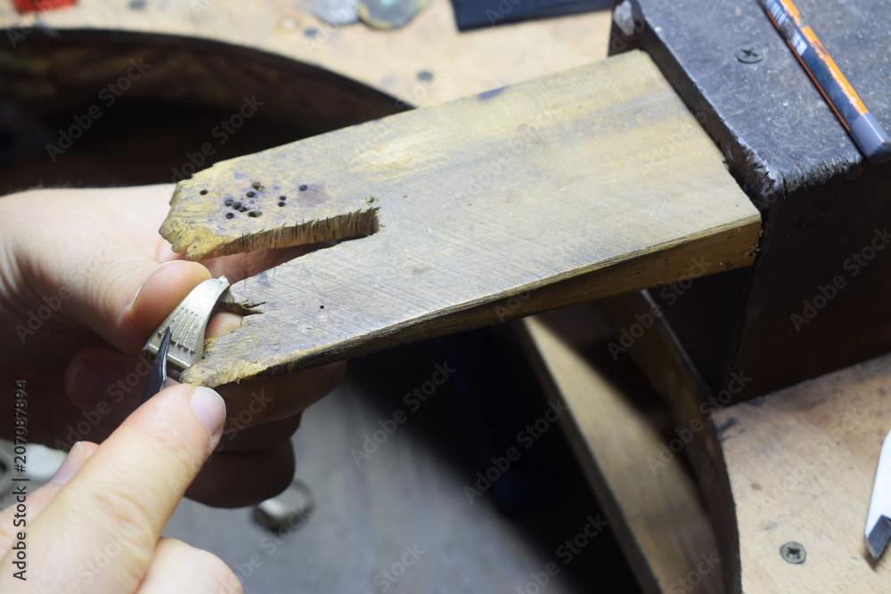 jewelry industry, the jeweler works with products from precious metals jewelry industry, the jeweler works with products from precious metals
