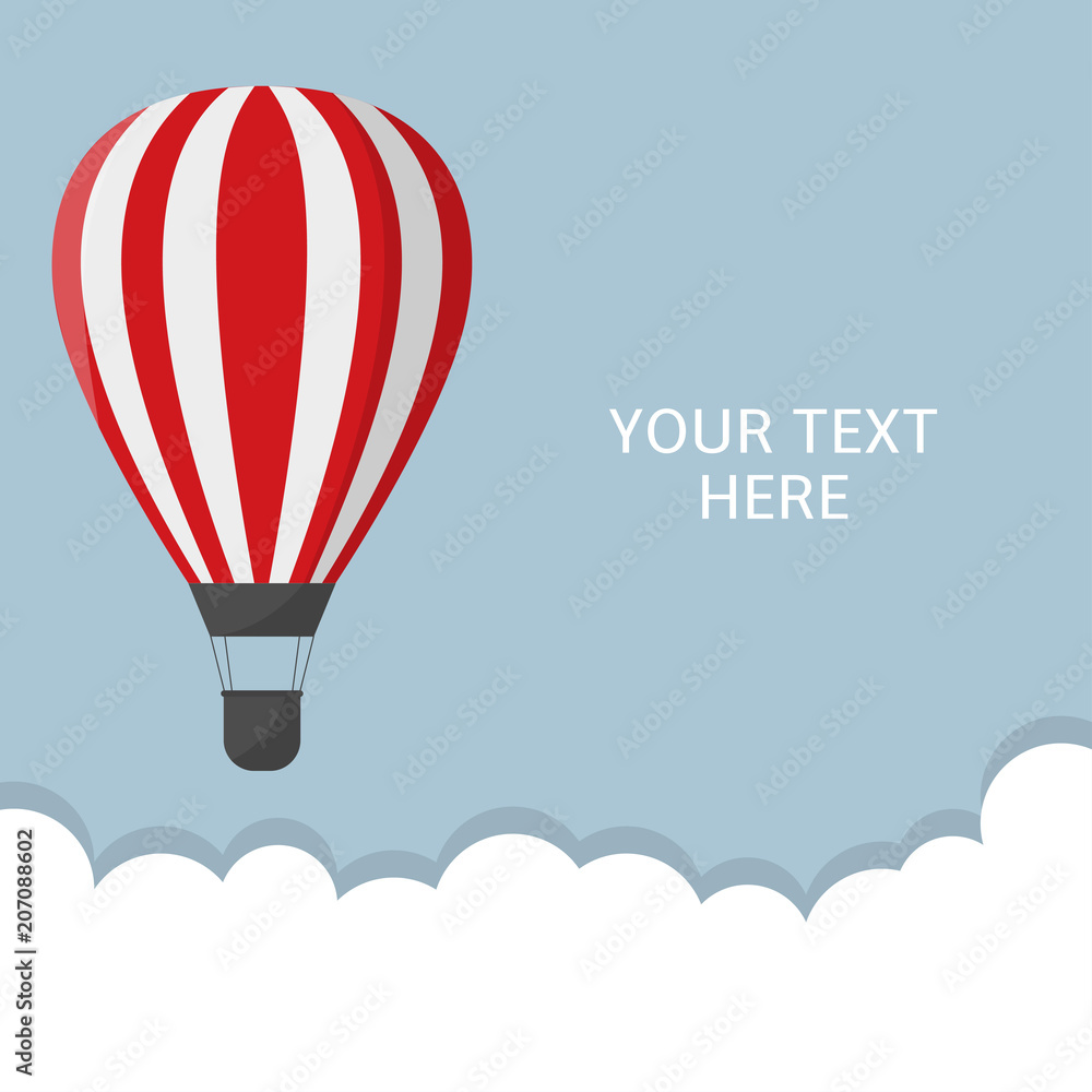 Fototapeta premium Air balloon illustration