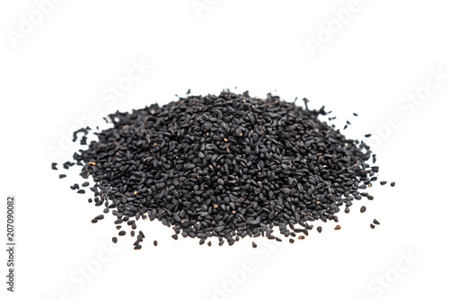 Pile of nigella sativa seeds