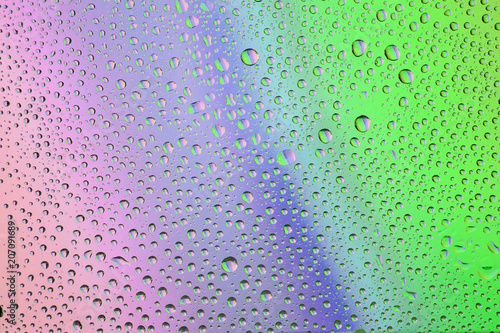 Rainbow background with drops