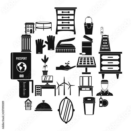Refinement icons set. Simple set of 25 refinement vector icons for web isolated on white background
