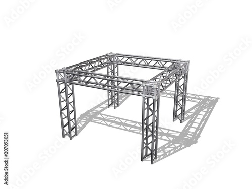 Truss construction. Isolate...