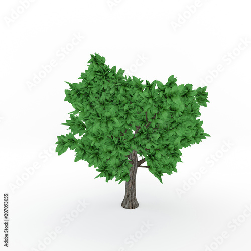 Abstract tree. Isolated on ...