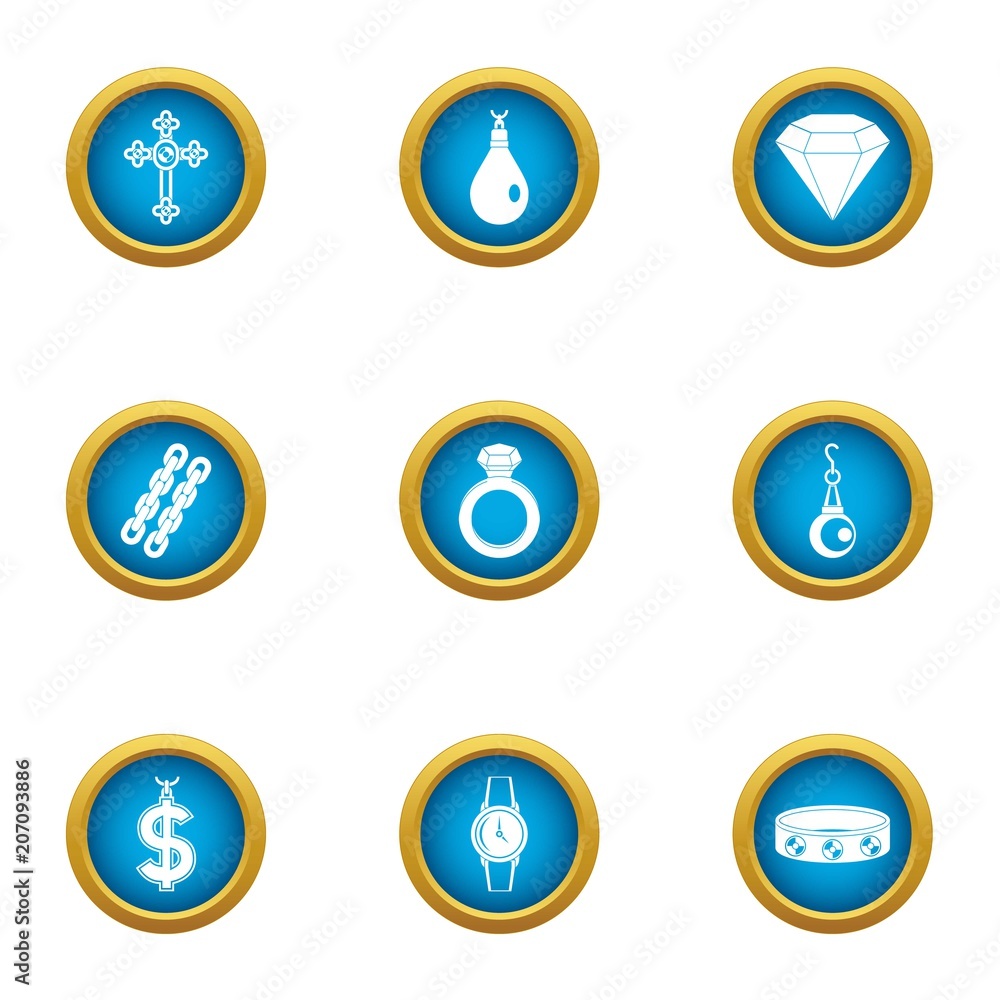 Brink icons set. Flat set of 9 brink vector icons for web isolated on white background