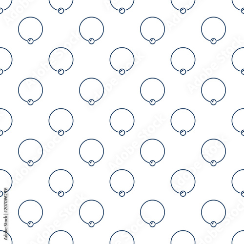 Captive ring vector minimal seamless pattern for your design