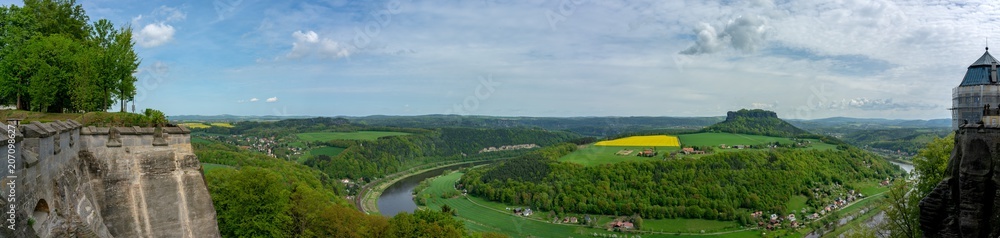 Panorama am Lilienstein